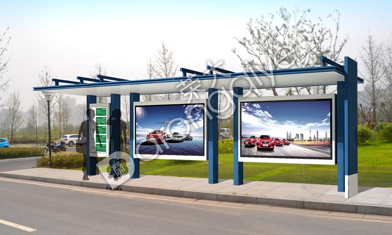 公交候車亭效果圖